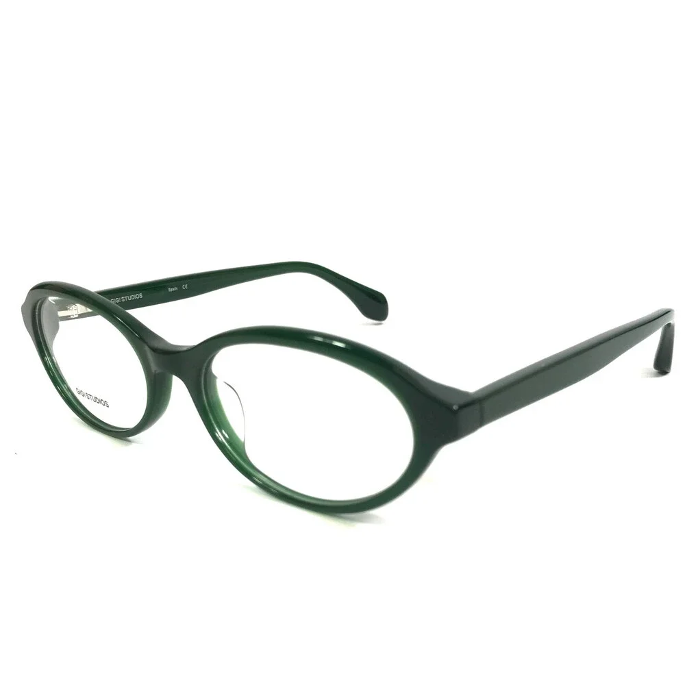 Gigi Studios Eyeglasses Frame THRIVE 003 GS1024/30 Green Oval Full Rim 52-17-140